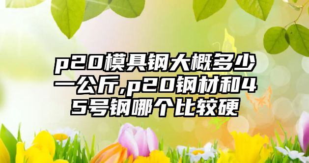 p20模具鋼大概多少一公斤,p20鋼材和45號(hào)鋼哪個(gè)比較硬