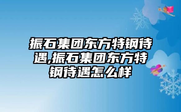 振石集團東方特鋼待遇,振石集團東方特鋼待遇怎么樣