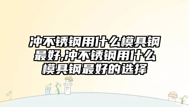 沖不銹鋼用什么模具鋼最好,沖不銹鋼用什么模具鋼最好的選擇