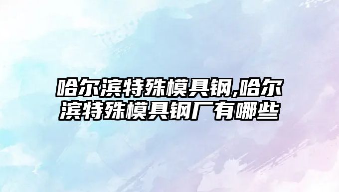 哈爾濱特殊模具鋼,哈爾濱特殊模具鋼廠有哪些