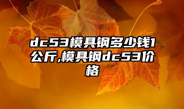 dc53模具鋼多少錢1公斤,模具鋼dc53價格