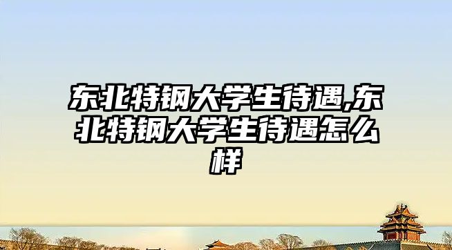 東北特鋼大學(xué)生待遇,東北特鋼大學(xué)生待遇怎么樣