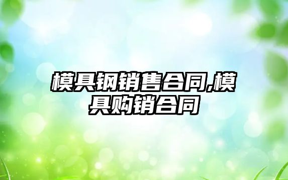 模具鋼銷售合同,模具購(gòu)銷合同