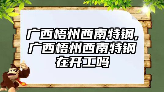 廣西梧州西南特鋼,廣西梧州西南特鋼在開工嗎