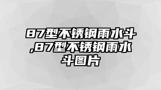 87型不銹鋼雨水斗,87型不銹鋼雨水斗圖片