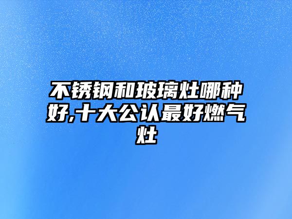 不銹鋼和玻璃灶哪種好,十大公認(rèn)最好燃?xì)庠? class=