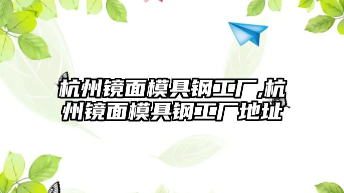 杭州鏡面模具鋼工廠,杭州鏡面模具鋼工廠地址