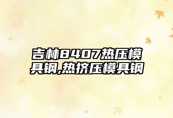 吉林8407熱壓模具鋼,熱擠壓模具鋼