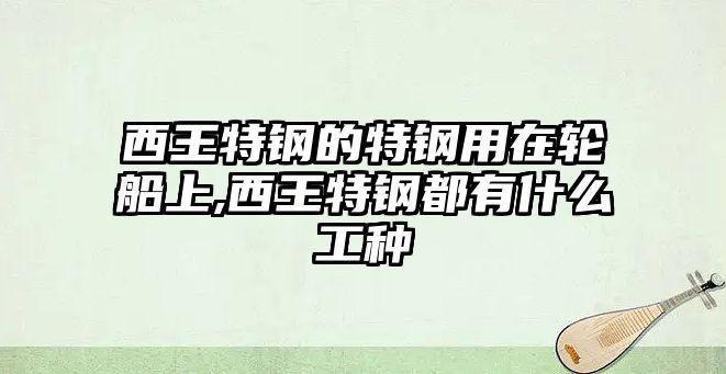 西王特鋼的特鋼用在輪船上,西王特鋼都有什么工種