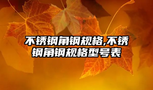 不銹鋼角鋼規(guī)格,不銹鋼角鋼規(guī)格型號表