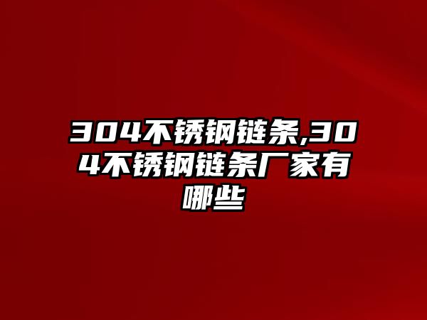 304不銹鋼鏈條,304不銹鋼鏈條廠家有哪些