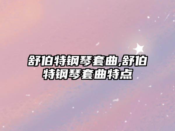 舒伯特鋼琴套曲,舒伯特鋼琴套曲特點(diǎn)