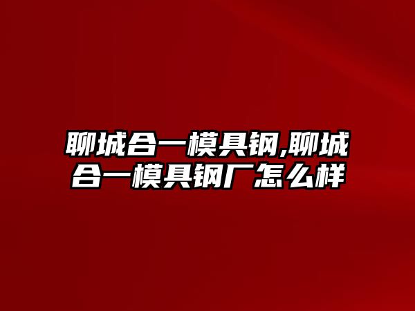 聊城合一模具鋼,聊城合一模具鋼廠怎么樣